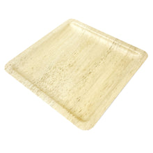Load image into Gallery viewer, Bamboo Studio Disposable Bamboo Sheath Plates 10 Inch Square Party Pack (50 Pack of 4 - 200 count/case) Compostable and Biodegradable - Better than Plastic and Paper Plates