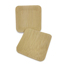 Load image into Gallery viewer, 3.5" Square Bamboo Plates - (400 count/case)