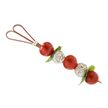 Load image into Gallery viewer, 6" Red Bamboo Heart Shaped Pick (1200 count/case)