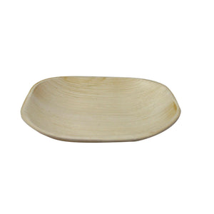 Tree Choice 4" Square Flat Palm Plate (12 packs of 25 - 300 count/case)