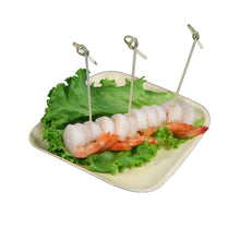 Load image into Gallery viewer, TreeChoice 10&quot; Square Flat Palm Plate (4 packs of 25 - 100 count/case)