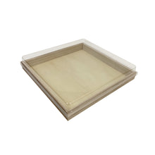 Load image into Gallery viewer, Tree Choice 9.4&quot; x 9.4&quot; x 1&quot; Wooden Square Heavy Duty Charcuterie Tray (24 count/case)